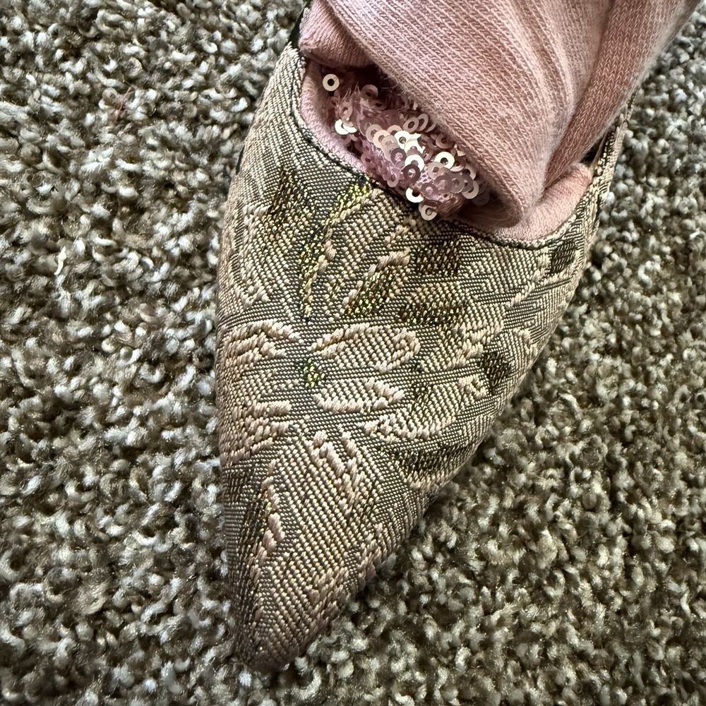 ZARA WOMEN'S PINK SEQUINS SOCK SLINGBACKS EUR 38 US 7.5 NEW (other) - Picture 12 of 12